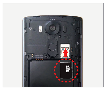 Inserting a sim card into the LG V10